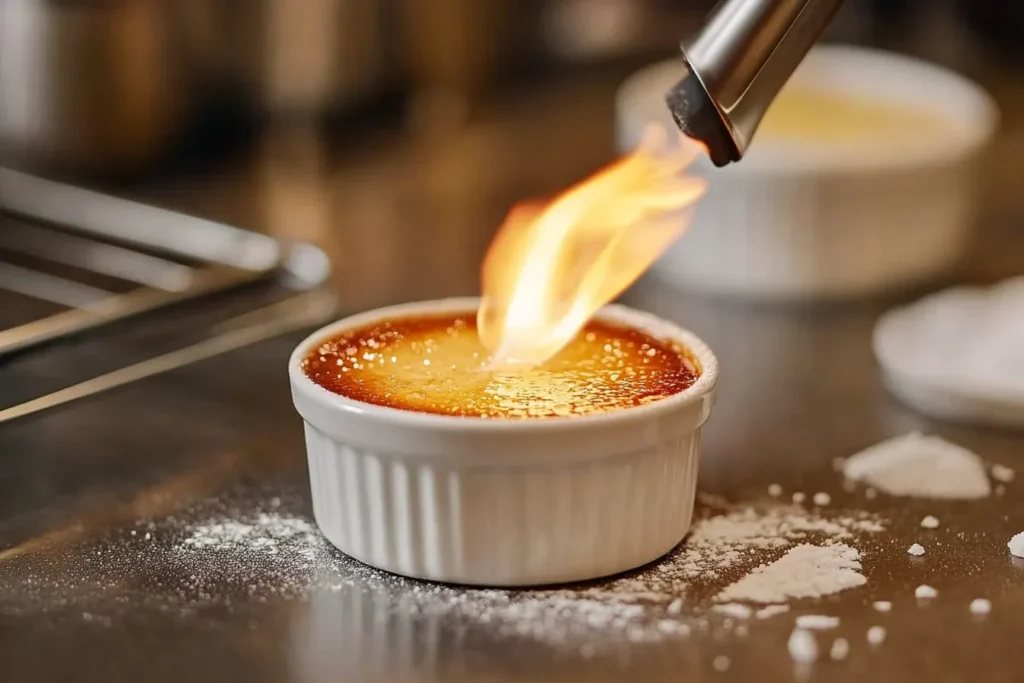 Caramelizing the Sugar Crust (Isometric View)