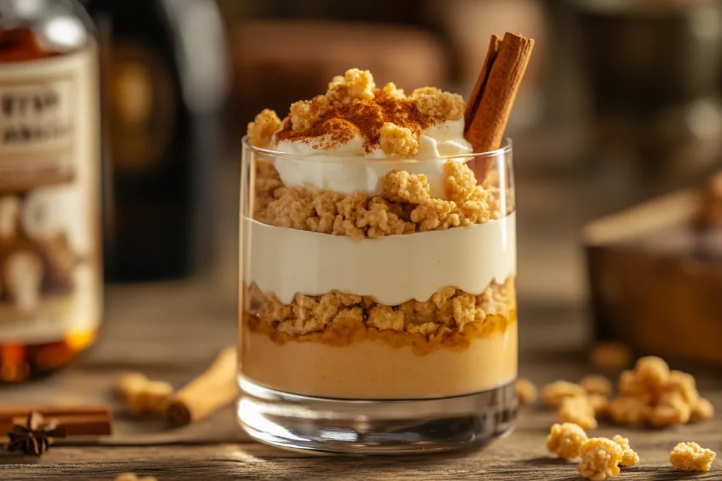 Cinnamon Toast Crunch shot garnished