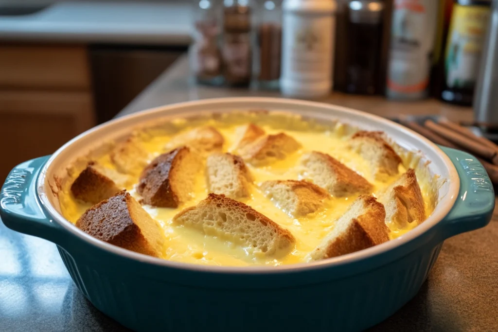 French Toast Soaking in Custard