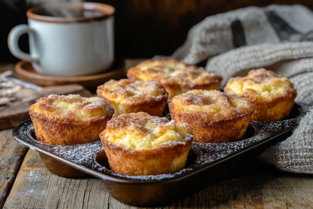 fresh Cinnamon Sugar French Toast Muffins