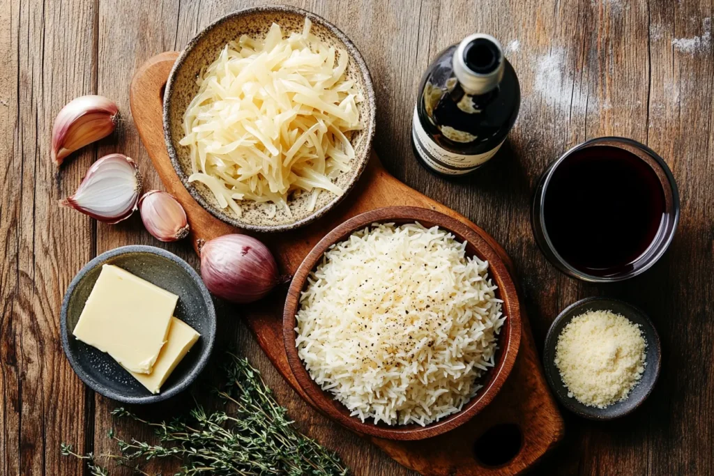 Ingredients for Flavorful French Onion Soup Rice