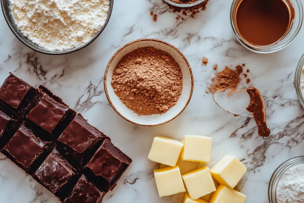 Ingredients of Classic Edible Brownie Batter Recipe