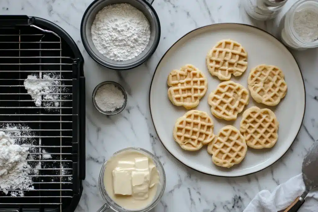 Making Waffle  at Home