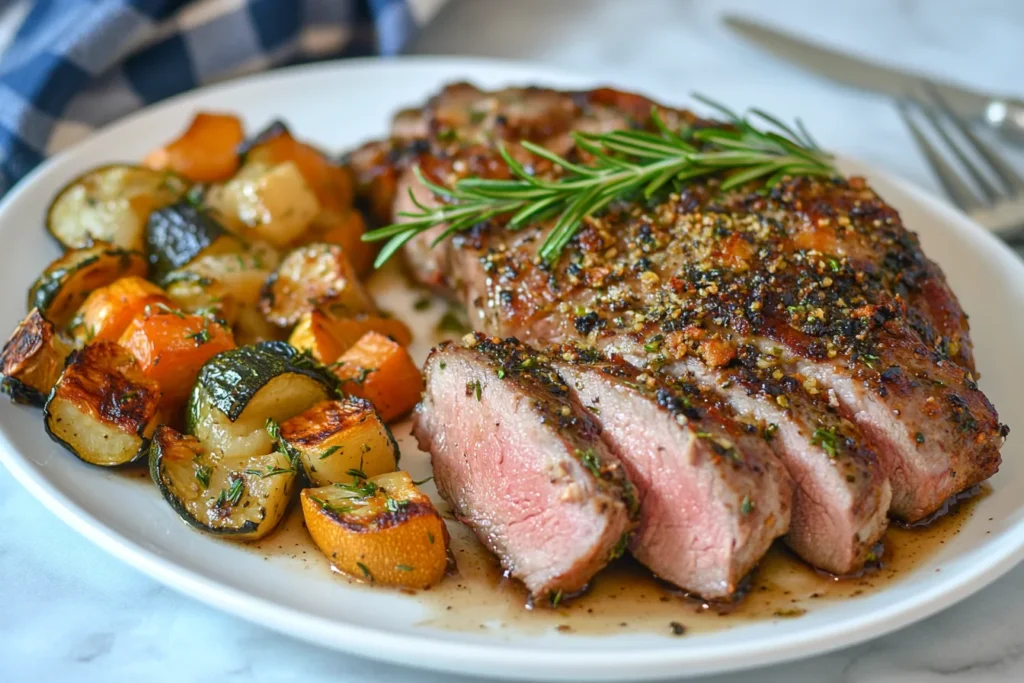 Plated Lamb Shoulder Chops