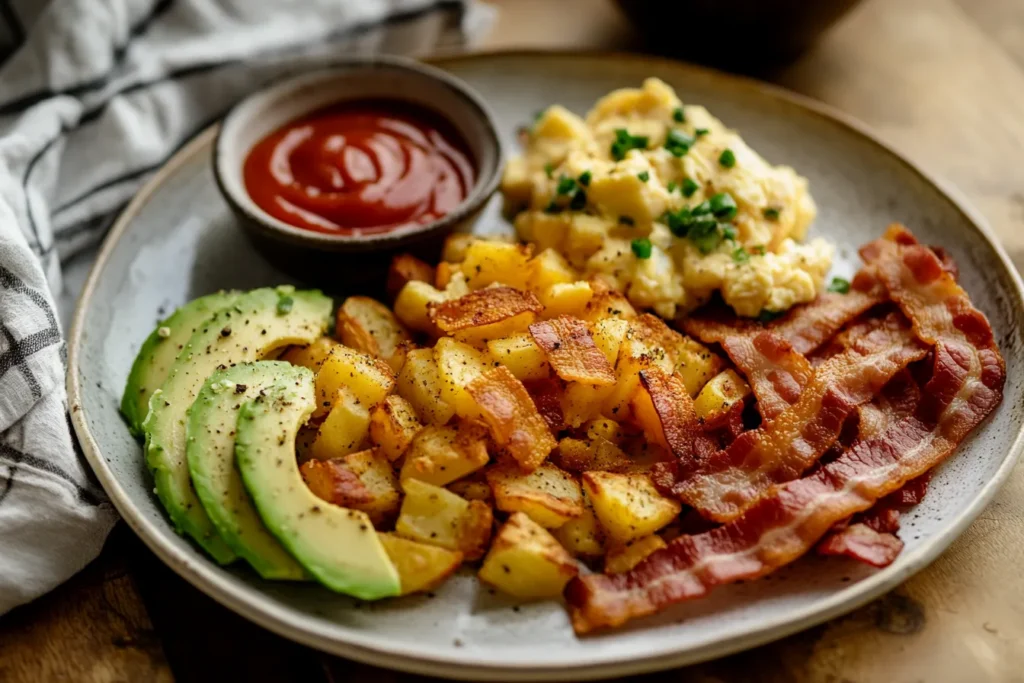 Potatoes for the Air Fryer with avocado 