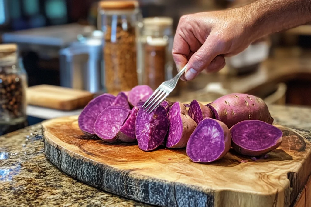 prepare Purple Sweet Potato