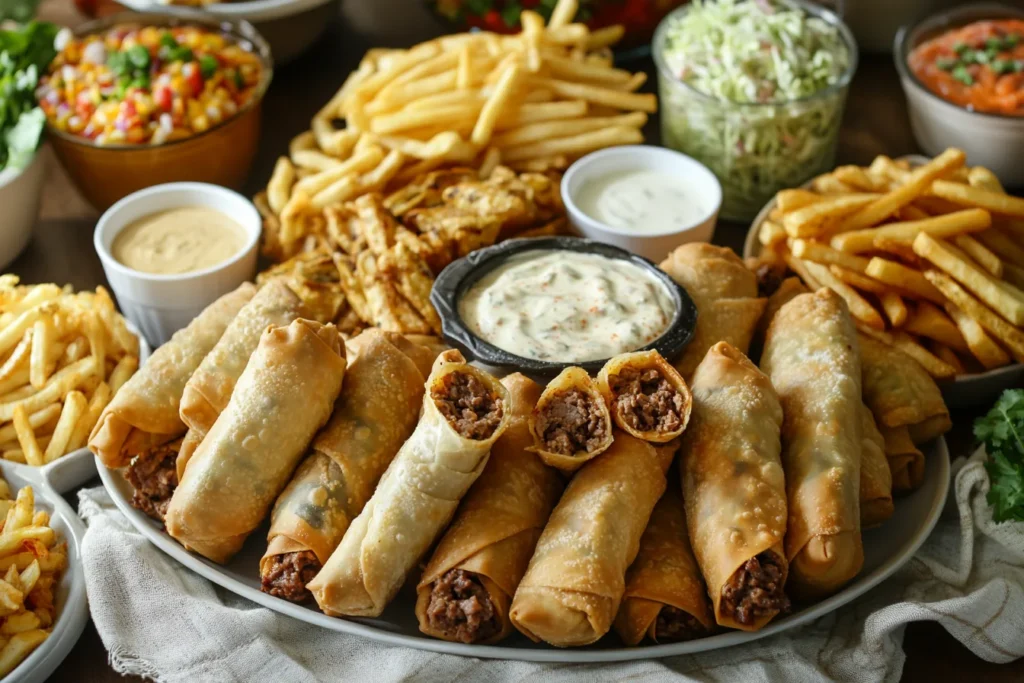 Serving Suggestions for Philly Cheesesteak Egg Rolls