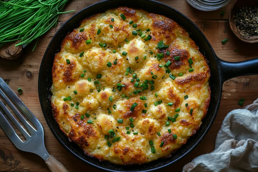 Top View of Cooking Flatbread