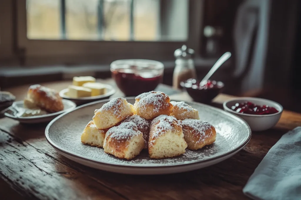 freshly baked golden Gipfeli