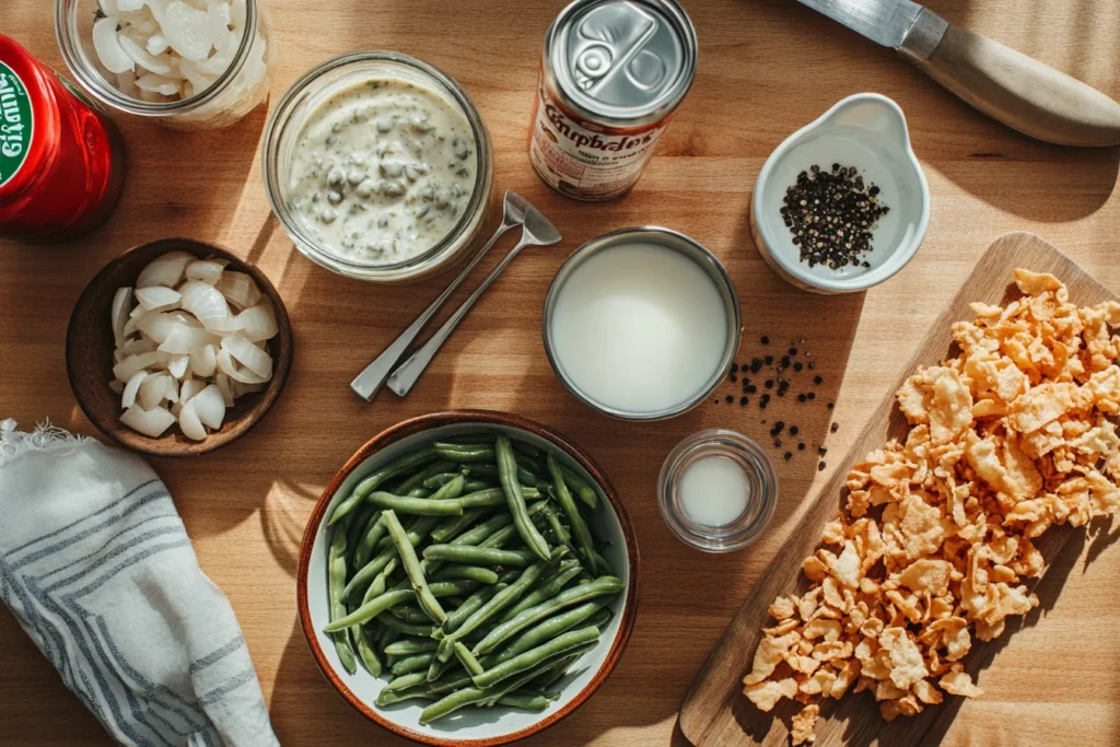 Recipe Steps of Campbell's Green Bean Casserole