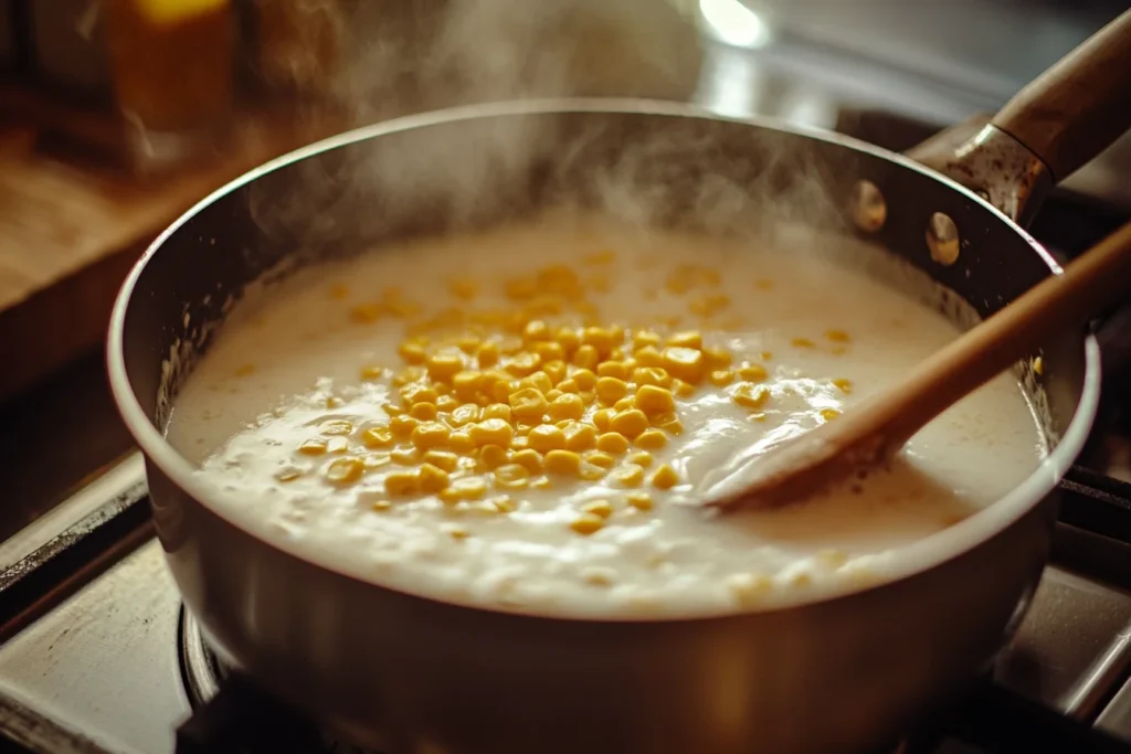 The Cooking Process for Corn Ice Cream