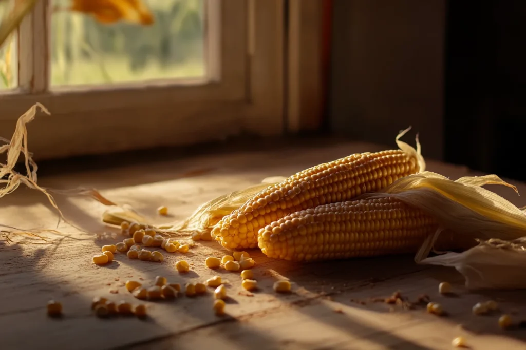 The Fresh Corn Prep for Corn Ice Cream