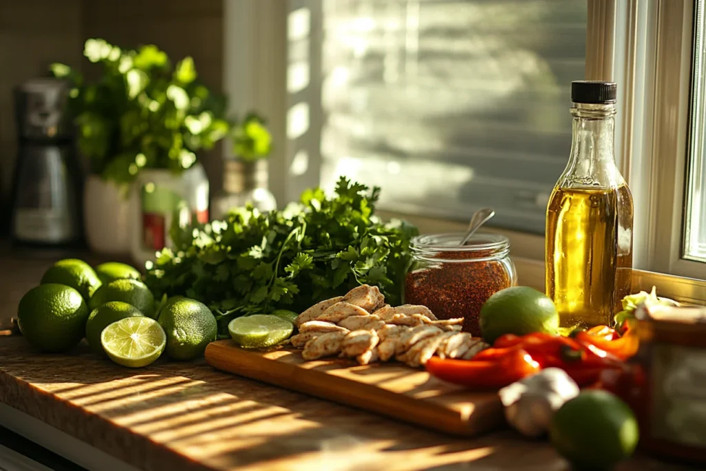 Ingredients of Chicken Fajita Marinade